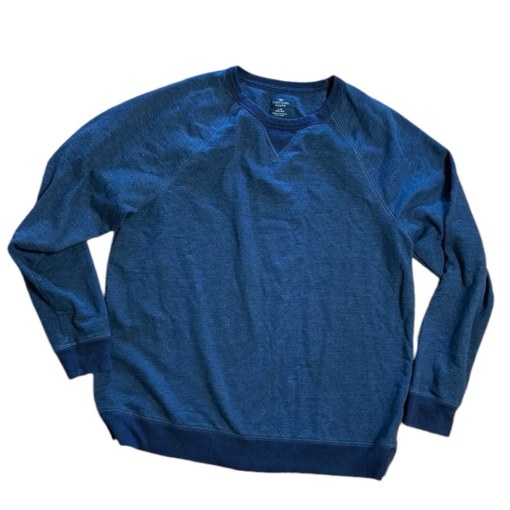 Faded‎ Glory sweatshirt men’s blue crewneck pullover size large